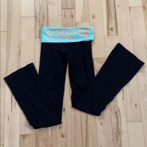 Victoria Secret Long Tall Fold Over Yoga Pants